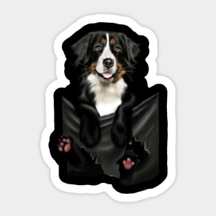 Shepherd dog inside Pocket Sticker